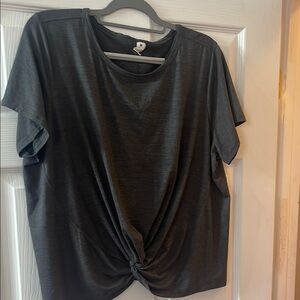 Women's Black Knot Front Top